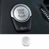 Matte Silver Inner One-Click Startup Button 2011-17 Cover Trim For BMW 5 Series