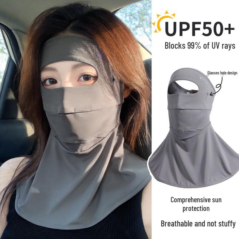 Women s Summer Ice Silk UV Protection Face Mask