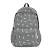 Schoolbag new schoolbag female ins college style backpack large capacity Korean version bow print middle school backpack