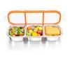 Snackle Box Container Stainless Steel, Reusable Snack Containers with Lids, 3 Compartment Divided Food Storage Containers