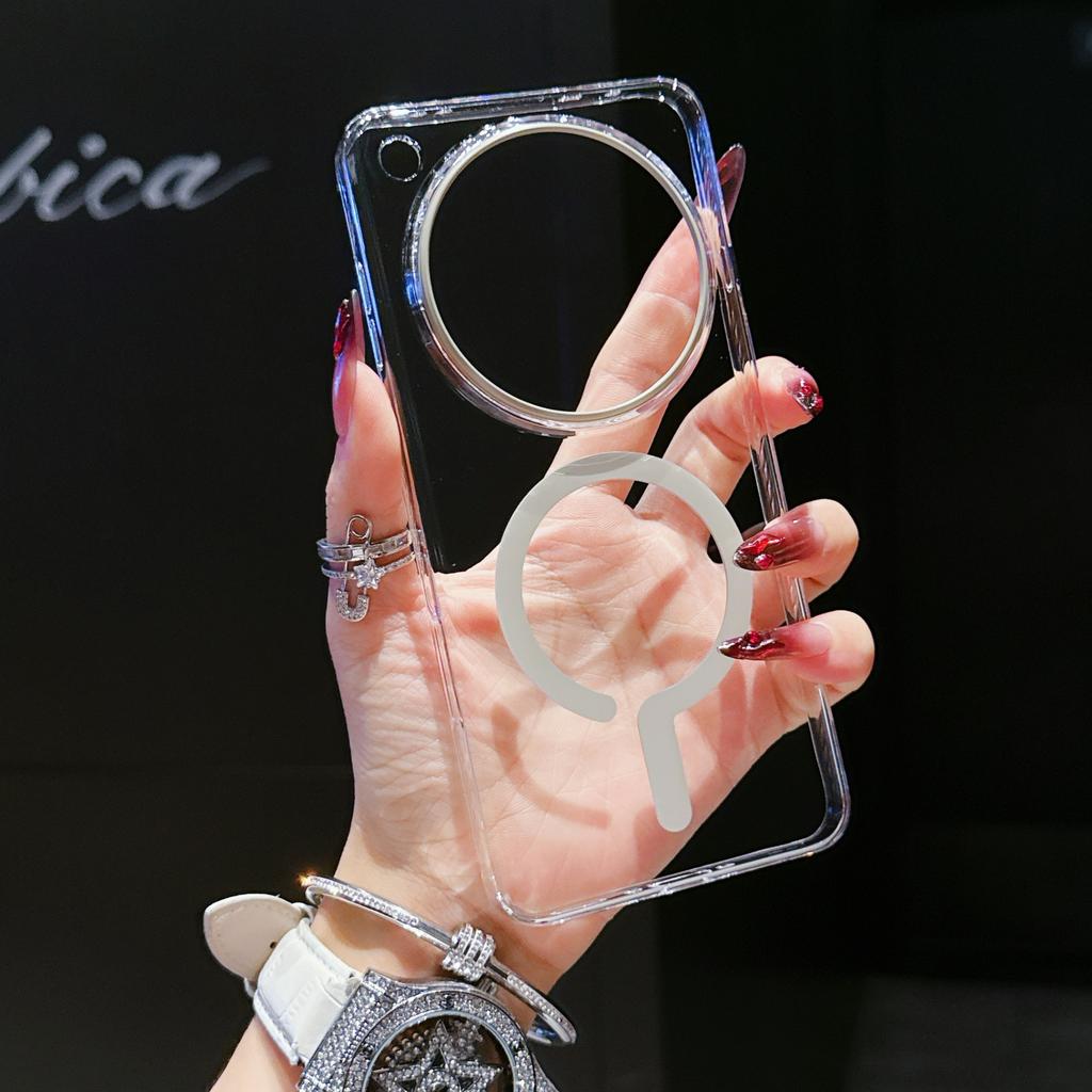 For OPPO Find X9 Pro Phone Case Hard PC Transparent Magnetic Wireless Charging Protective Back Cover For Find X8 Ultra X8S Plus