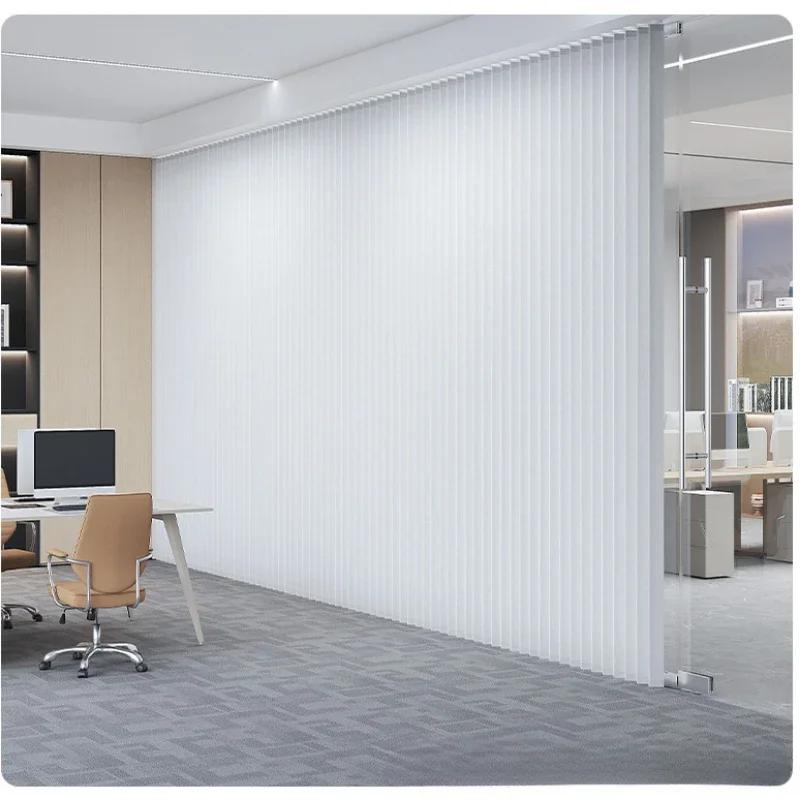 Solidcolor 1PC Folding Curtain Series Folding Yarn Suitable Room Partitions Room Divider Curtains for Office Home Living Bedroom