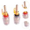 2x Amplifier Speaker Terminal Binding Post 4mm Clear Copper