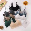 Adjustable Strapless Gathered Bandeau Bra with Chest Pads - Breathable, Anti-Exposure, Beautiful Back Design for Women