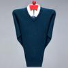 Men's V-Neck Argyle Cashmere Sweater - Thick, Warm Wool for Business or Casual Wear