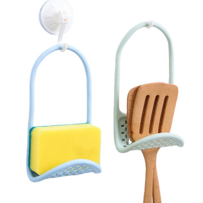 Flexible Sink Caddy Non-Slip Drainage Organizer Fits Any Sink Wall Faucet Easy To Clean Durable Material