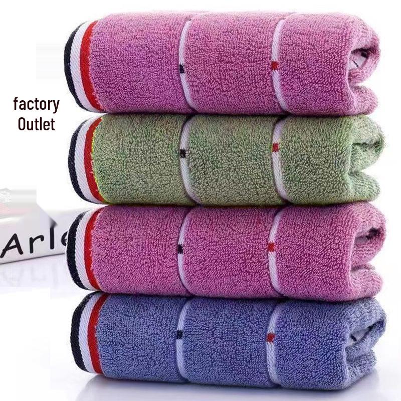 100% Bomull Jacquard Handduk - Mjuk, Absorberande, Förtjockad, 100g - Perfekt Gåva