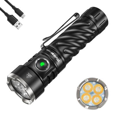 Wurkkos TS26S Rechargeable Flashlight 3100 4 Bright 191 Meter Magnetic IP68 Waterproof EDC Ideal for Emergencies and Camping - Lumens, LEDs, Range,