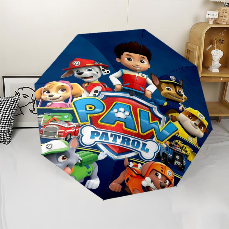 PAW Patrol Theme Automatic Umbrella, Lightweight & Portable, 8 Rib, Perfect for Outdoor Travel, Birthdays, Christmas, Gifts.
