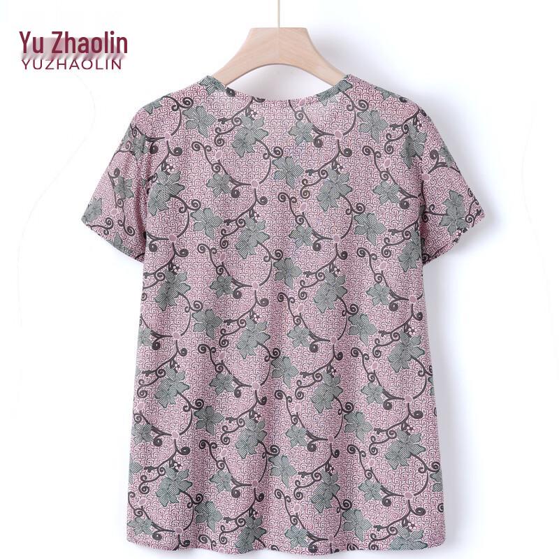 

Женская футболка с принтом и коротким рукавом большого размера YUZHAOLIN 4XL