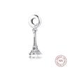 Fits Europe Bracelet Argent 925 Sterling Silver Eiffel Tower Dangle Beads DIY Jewelry Making