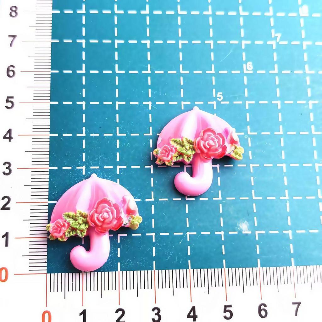 Raindrop Series: Colorful Lily Cartoon DIY Ornament Cream Glue Resin Hair Clip Accessories