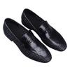 Summer men's shoes hollow breathable foot casual leather shoes men's one-pedal trendy versatile hand-woven loafers