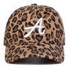 Baseball Print Leopard Stitching Stitched Embroidered Alphabet A Neutral Gender Women  Men For Caps Spring And Autumn Outdoor Adjustable Casual