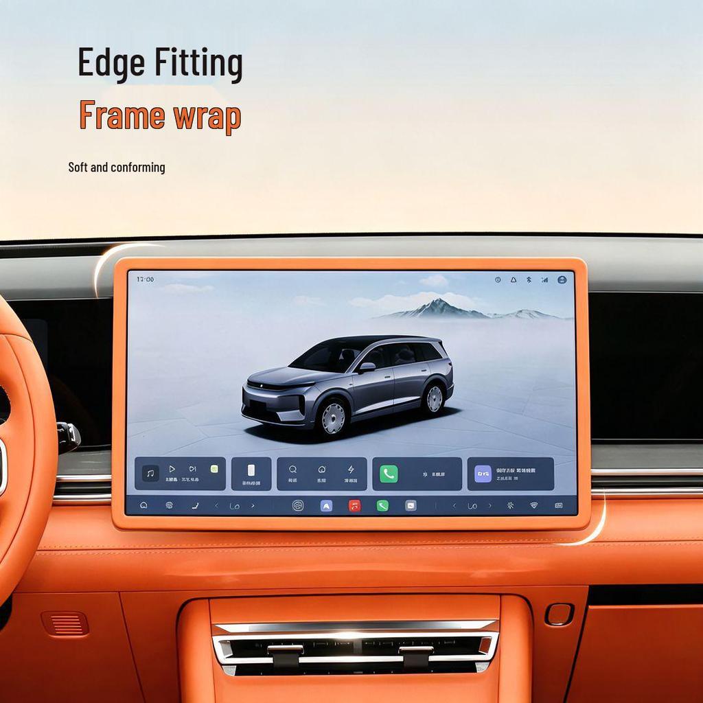 Silicone Protective Cover for 26 BYD Tang EV Screen Models - Center Console Display Frame, Anti-Collision