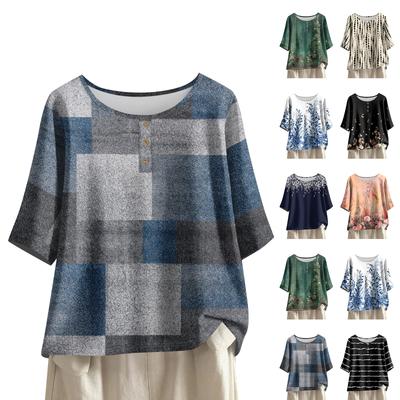 Women's Fashion Casual Regular Elegant Tops Button Tops