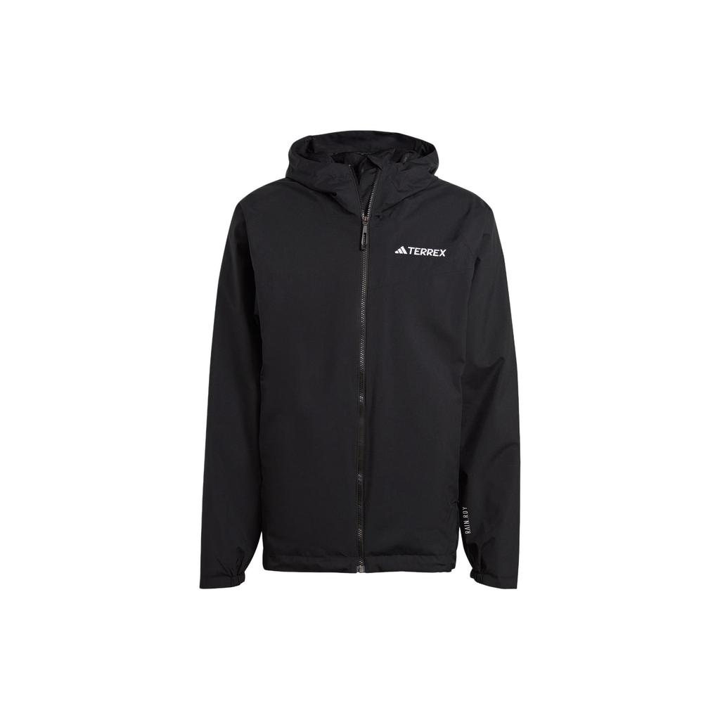 adidas Outdoor Hiking Waterproof And Breathable Windbreaker Jacket Men's Black IP1435