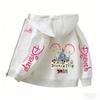 2026 Family Trip Kids Zip Up Hoodie Cute Cartoon Mouse & Friends Graphic Casual Hooded Jacket
