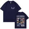 Rapper Los Parras Tour TShirts Harajuku Double Sided Print Summer Graphic Oversized Hip Hop Tshirts ONeck Cozy Men Tops Unisex