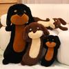 Simulation Dog Dachshund Plush Toy Fluffy Stuffed Puppy Animals Soft Doll Real-life Pets Home Decor Kids Toy Birthday Xmas Gift