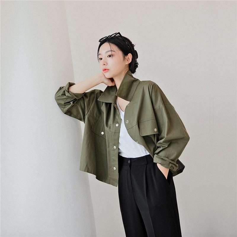 Trendy Women's Autumn Harajuku Retro Casual Workwear Jacket