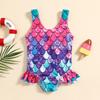 Mermaid Girl Baby Swimsuit - Sweet Little Princess Beachwear