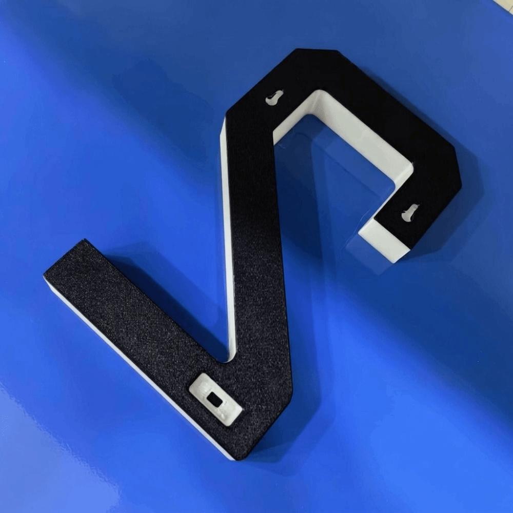 6.7IN Solar Lighted House Numbers Light No Wiring Solar Digital Doorplate  Party Centerpiece