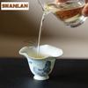 40ml Hand Drawn Butterflies Teacup Ancient Tea Bowl Tea Pair Tea-tasting Personal Cup Jianzhan Master Cups Tea Ceremony Supplies