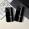 1PC Black and White King and Queen Phone Case For iPhone 16 15 14 13 12 17 PRO MAX PLUS Mini TPU Soft To Skin-friendly Case