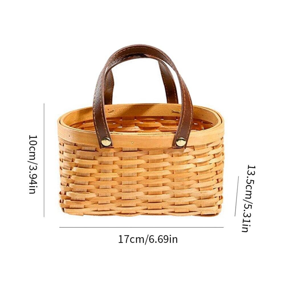 Wood Chip Basket Storage Basket Size