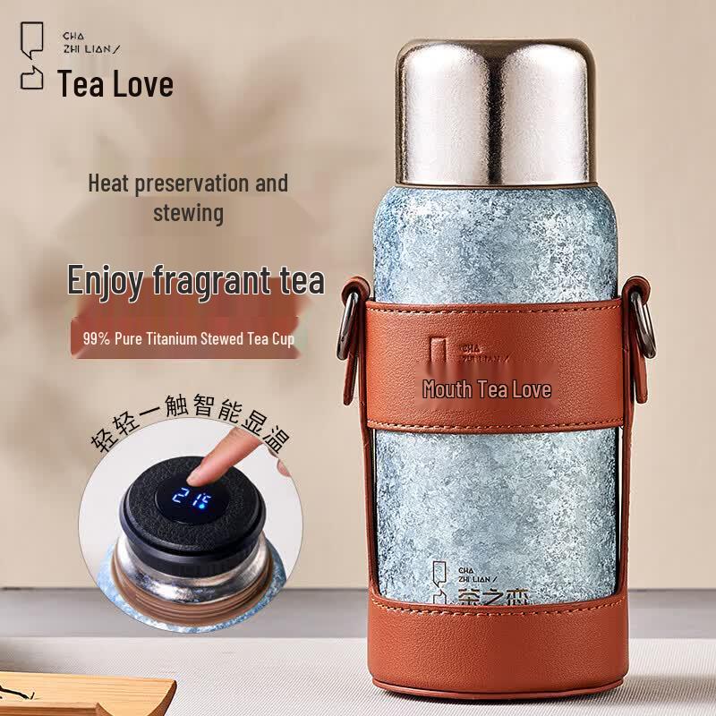 Tea Lover's Smart Titanium Thermos Mug