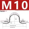 Galvanized U-Shaped Saddle Clamp for Pipes and Hoses