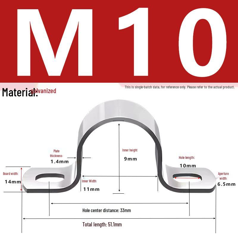 

Round Galvanized Saddle Clamp for Tubes and Pipes