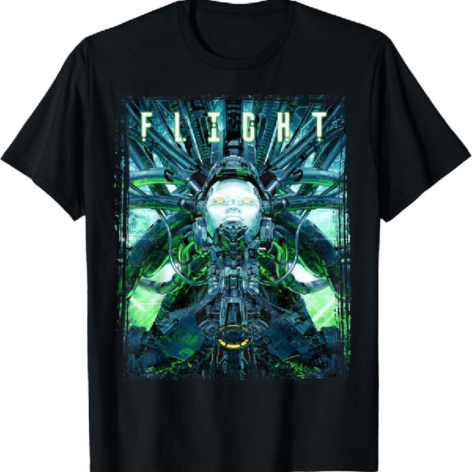 

Flight Robot Cyberpunk Science Fiction Sci-fi Gamer T-Shirt XXXXXL
