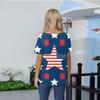 Women's T Shirt Tee Print Button Short Sleeve Daily Weekend Fashion Basic V- Neck Regular Top