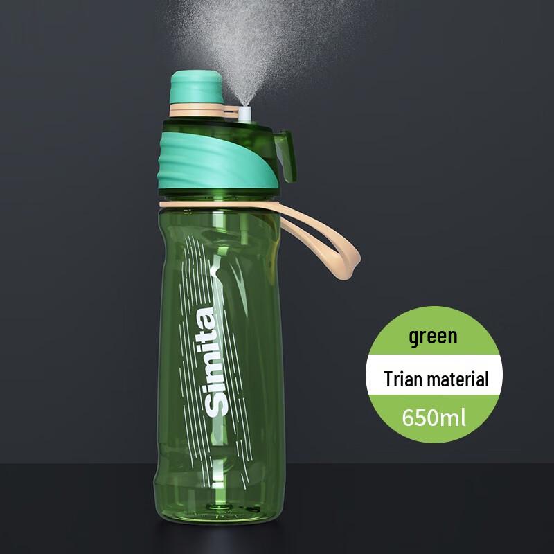 Simita Tritan Spray Cooling Sports Water Bottle with Handle