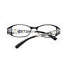 1PC Premium Classic Rectangle Reading Glasses - Floral Temples, For Middle-Aged/Elderly/Men/Women/Students/Teachers, Casual & Business Use