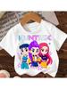 2026 Film Caldo MIRA Stampa Cartone Animato T-shirt per Bambine e Bambini - Moda Casual per Neonati Stampa Manica Corta Top Regalo