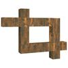 10 Piece TV Cabinet Set Smoked Oak Finish Particleboard
