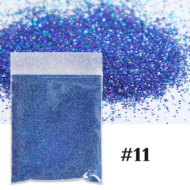 10g mixed color nail art glitter powder holographic laser dust nail Sequins bulk DIY epoxy resin nail art filler