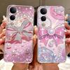 For Vivo V50 Lite V50 V2427 V2441 Elegant Floral Butterfly Phone Case For Vivo V50 V50lite 5G Soft Silicone TPU Cases