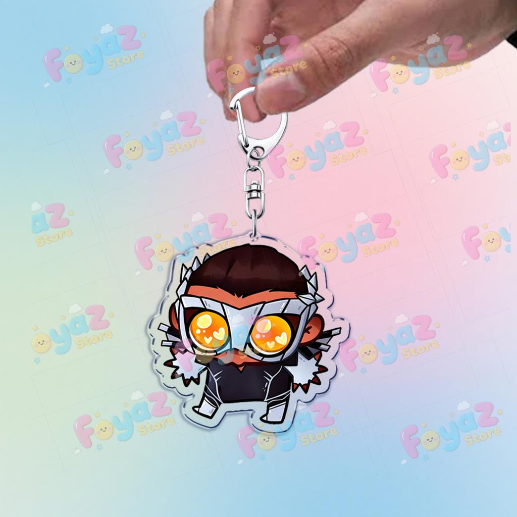 Fashion Game Dispatch Art Keychain for Accessories Funny Waterboy Sonar Prism Gaming Keyrings Key Chains Fans Gifts
