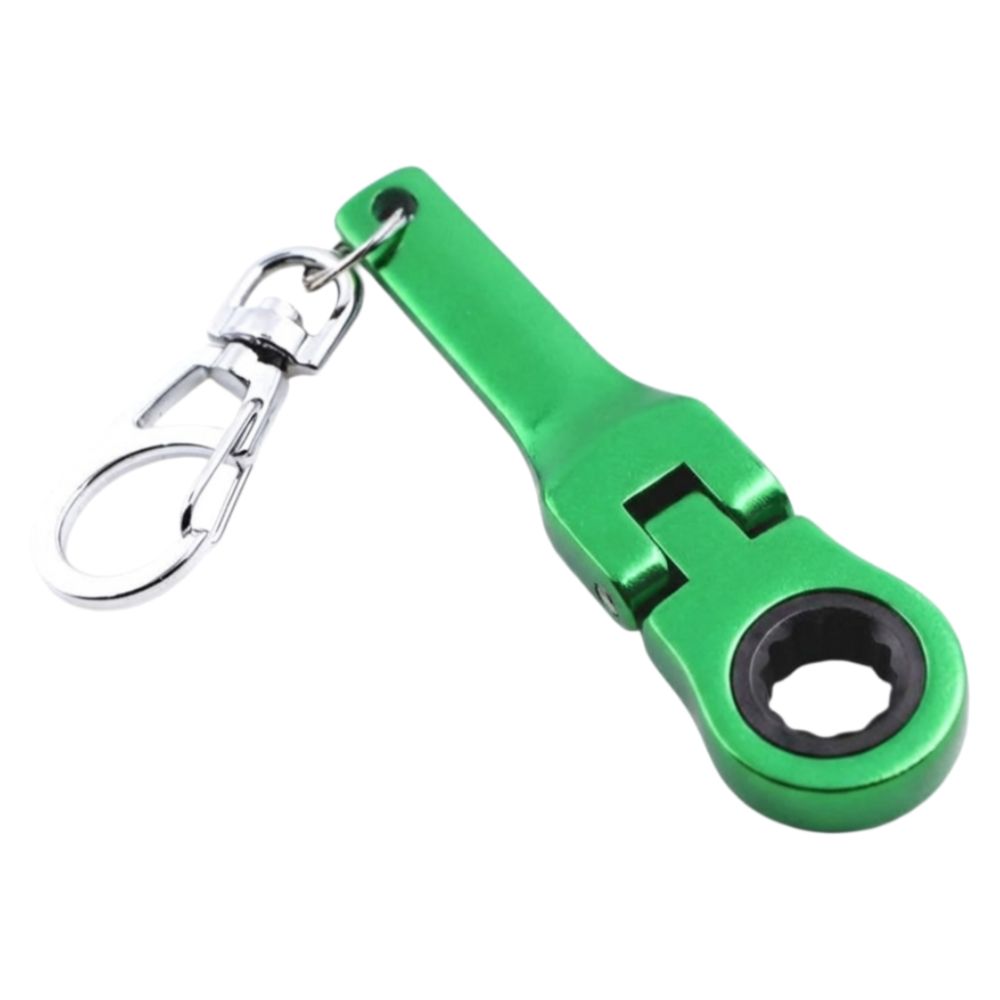 Metal Ratchet Wrench Mini Shaped Wrench Key Ring Creativity Racing Keychain Men's Gifts