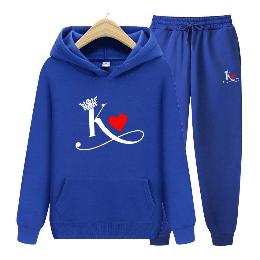 Pánské soupravy Mikina s potiskem K Sportovní souprava Tepláková souprava 2dílná souprava Mikina+kalhoty Pánská tepláková souprava Zimní souprava Sportovní