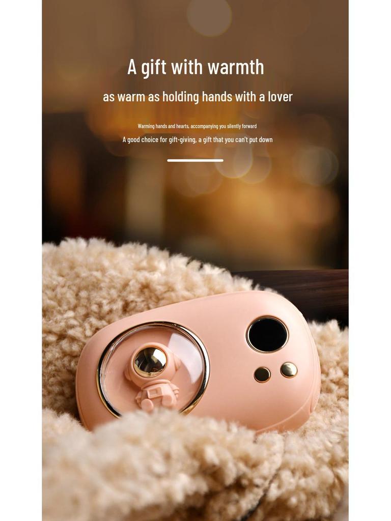 Mini USB Astronaut Hand Warmer - Portable USB Rechargeable 2-in-1 Hand Warmer and Night Light Gift