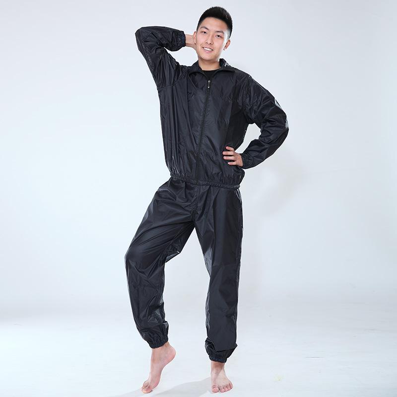 Men's Red Dance Sweat Suit: Two-Piece Set for Body Temperature Management and Moisture-Wicking Exercise