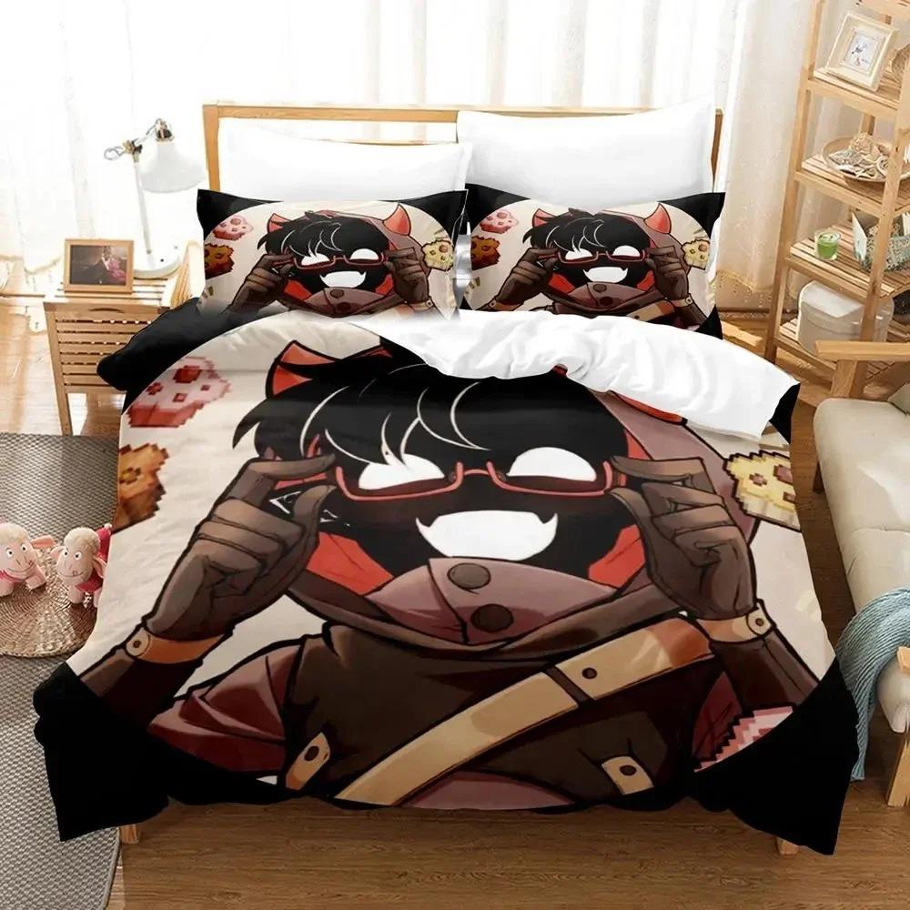 Badboyhalo Team SMP Bedding Set Duvet Cover Bed Set Quilt Cover Pillowcase Comforter king Queen Size Boys Adult Bedding Set