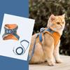 Cat Dog Noctilucent Harness with Lead Leash Adjustable Vest Polyester Mesh Breathable Harnesses Reflect Light Cat Accessories