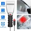 Auto Heated Ice Scraper Snow Shovel Plastic Metal 12V 18W 60°C 110.24in 3 Min Fast Heat Electric Windshield for Cars Trucks SUV