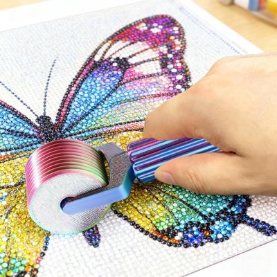 Yousheng Diamond Art Roller Quick Diamond Placement Roller Detachable Rhinestone Embroidery DIY Craft Tool Easy-Grip Hand Roller for Diamond Art